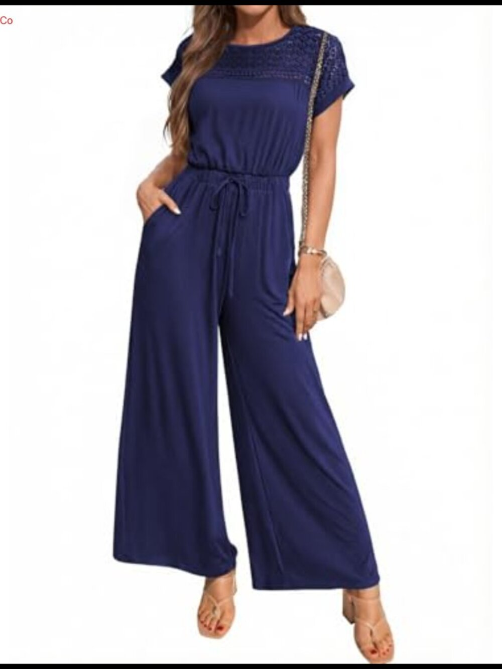 Dokotoo Women's Dressy Casual Jumpsuit Wide Leg One Piece